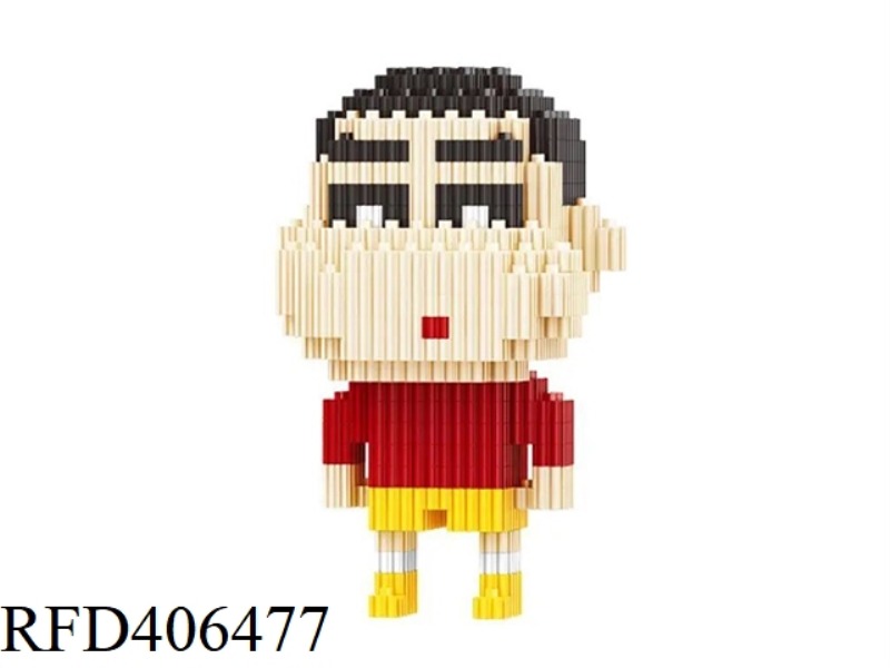 CRAYON SHIN-CHAN RED (SMALL BOX OF SMALL PARTICLES ASSEMBLED BUILDING BLOCKS) 626PCS