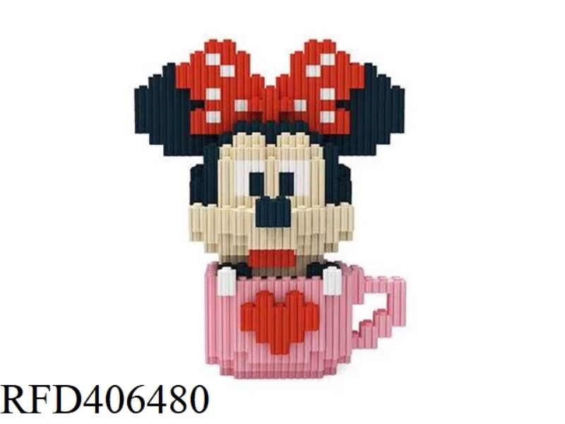 CUP MINNIE (MEDIUM BOX SMALL PARTICLES ASSEMBLED BUILDING BLOCKS) 1080PCS