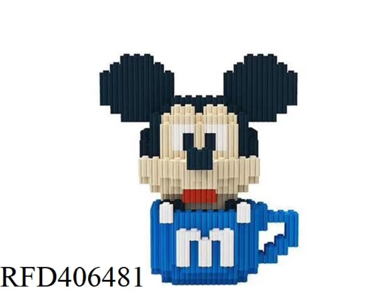 MICKEY CUP (MEDIUM BOX OF SMALL PARTICLES ASSEMBLED BUILDING BLOCKS) 1015PCS