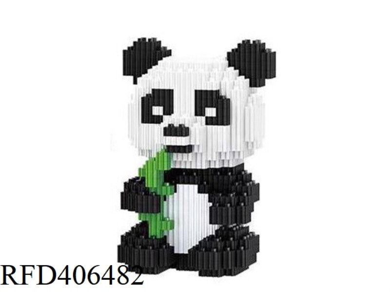 GIANT PANDA (MEDIUM BOX OF SMALL PARTICLES ASSEMBLED BUILDING BLOCKS) 1039PCS