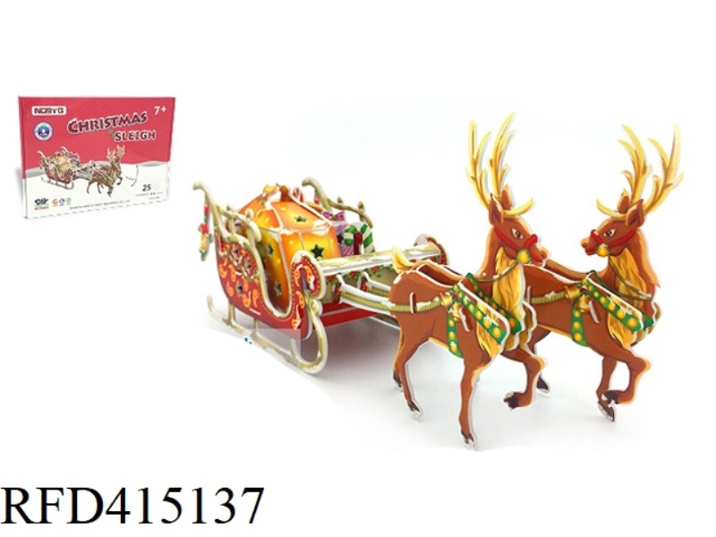 CHRISTMAS SLEIGH 25PCS PUZZLE