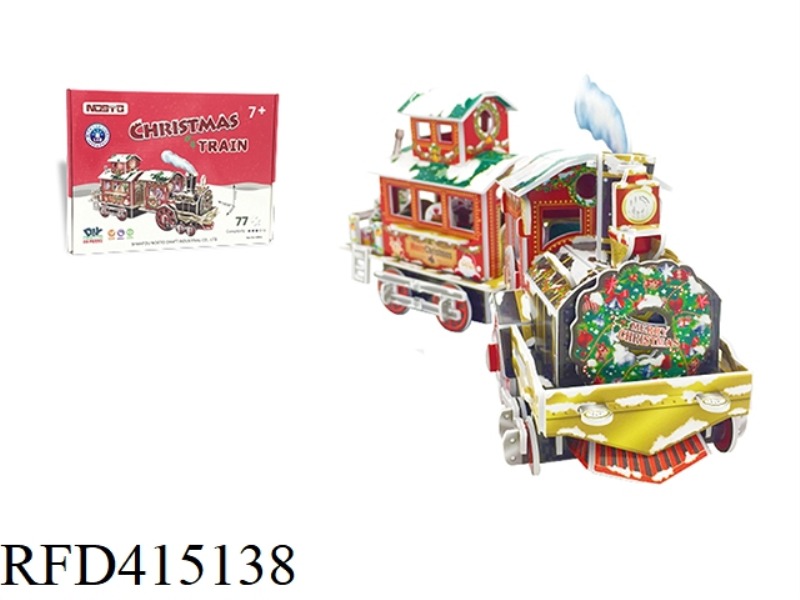 CHRISTMAS TRAIN 77PCS PUZZLE