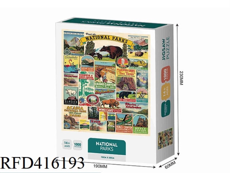 NATIONAL PARK 1000PCS