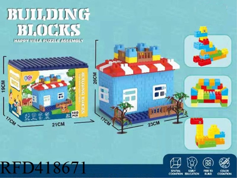 DIY BUILDING BLOCK HOUSE 100PCS