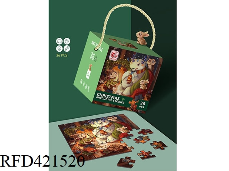 CHRISTMAS FUN TALK 36 PIECE SQUARE BOX