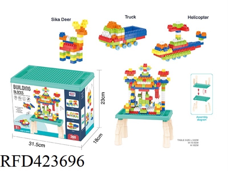 PUZZLE BUILDING BLOCKS FOR BOYS (360PCS)