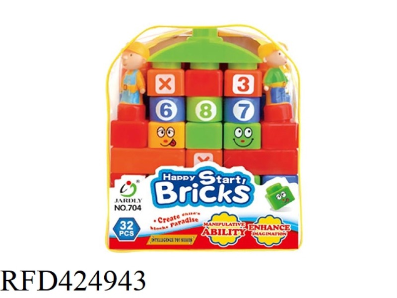 BUILDING BLOCK ENGINEERING TEAM 32 PCS