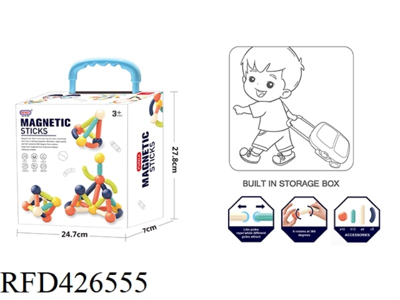 PUZZLE ASSEMBLED MAGNETIC ROD (36PCS)