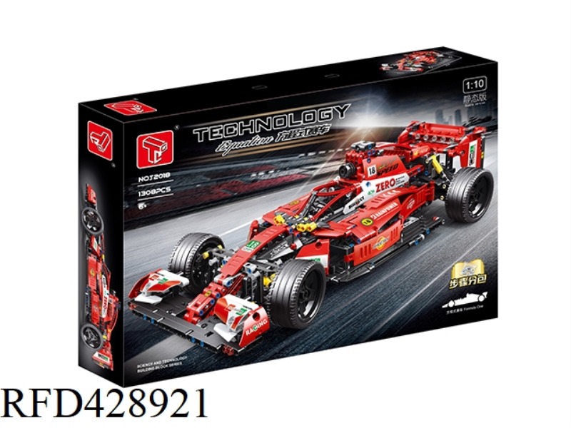 1:10 STATIC FORMULA CAR (RED) (SINGLE) 1308 PCS