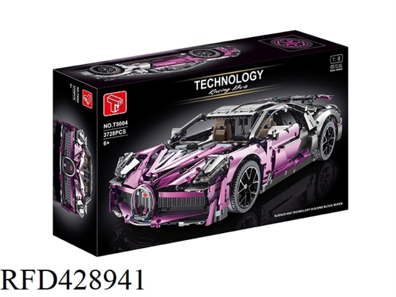 1:8 STATIC BUGATTI ELECTROPLATING VERSION (PURPLE) (SINGLE) 3728 PCS