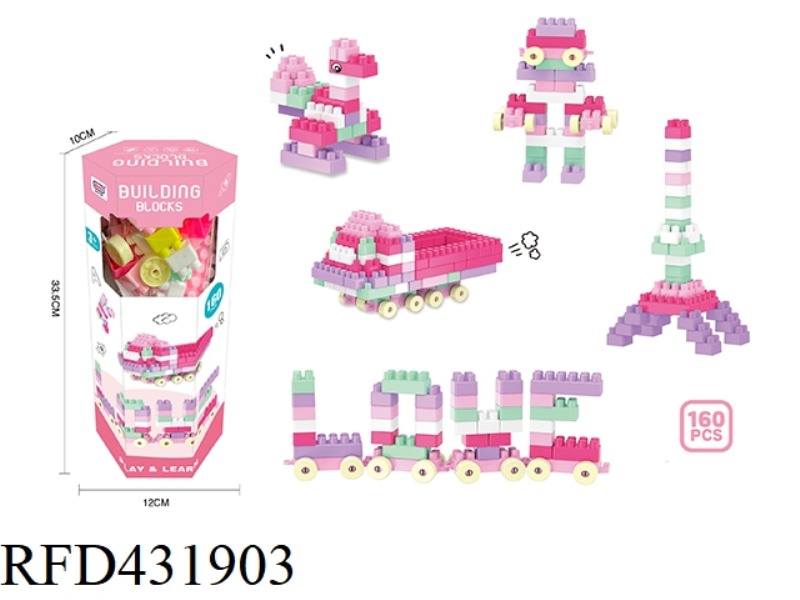 PUZZLE DIY GIRL BUILDING BLOCKS (160PCS)