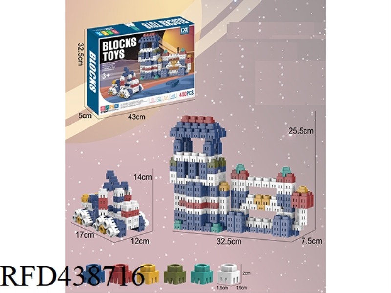 DIY PUZZLE ASSEMBLED HEXAGONAL BUILDING BLOCKS (800PCS)
