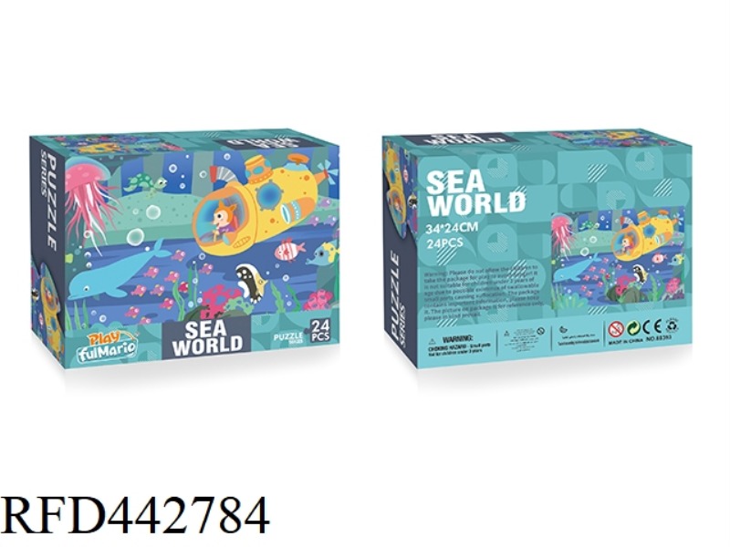 BLUE CARD PUZZLE 24 PIECES