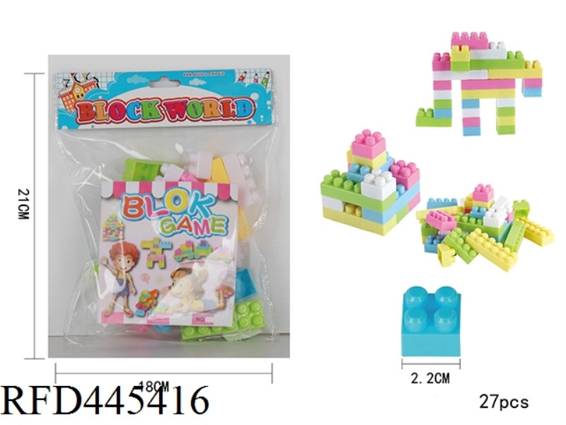 PUZZLE BUILDING BLOCKS (27PCS)