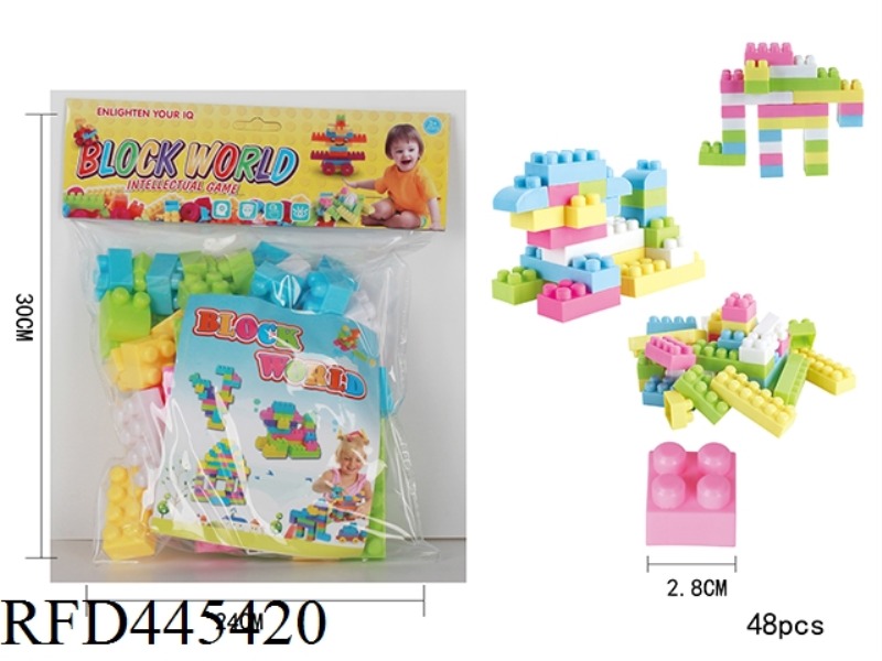 PUZZLE BUILDING BLOCKS (48PCS)
