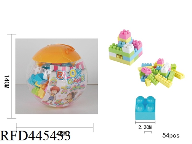 PUZZLE BUILDING BLOCKS (54PCS)