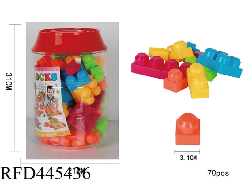 PUZZLE BUILDING BLOCKS (70PCS)