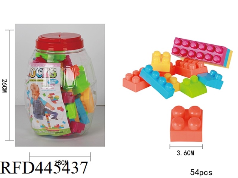 PUZZLE BUILDING BLOCKS (54PCS)