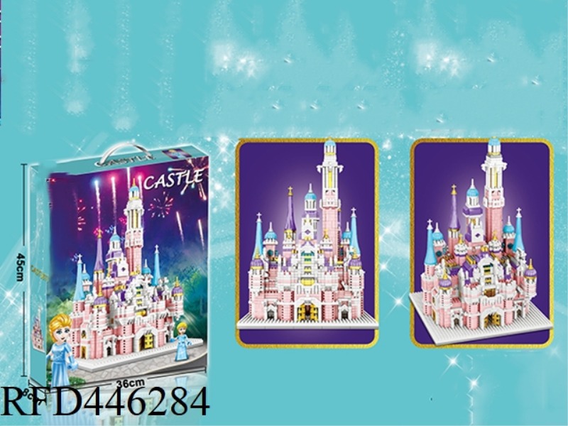 2607+PCS NEW DIAMOND PARTICLE ASSEMBLED BUILDING BLOCKS GIRL DREAM CASTLE