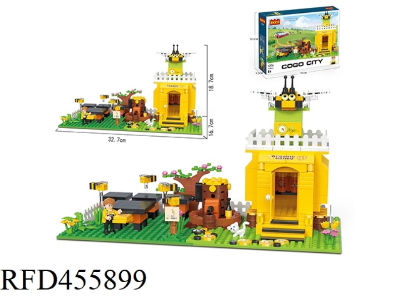 PUZZLE BUILDING BLOCKS/FARM SERIES/APIARY 468PCS