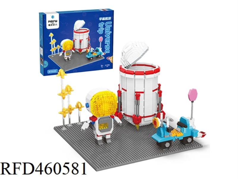 ASTRONAUTS AND CAPSULES (MICRO PARTICLE BUILDING BLOCKS) (1546PCS)