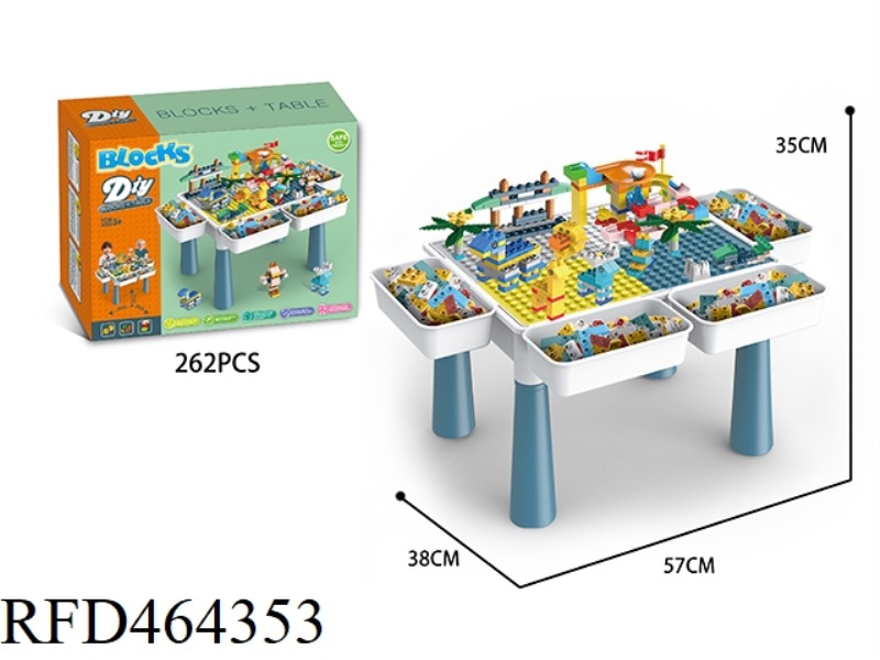 BLOCK TABLE 262PCS+4 STORAGE BOXES