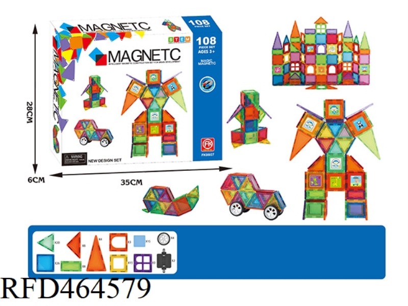 VARIABLE MAGNETIC SLICE PRODUCT (108PCS)