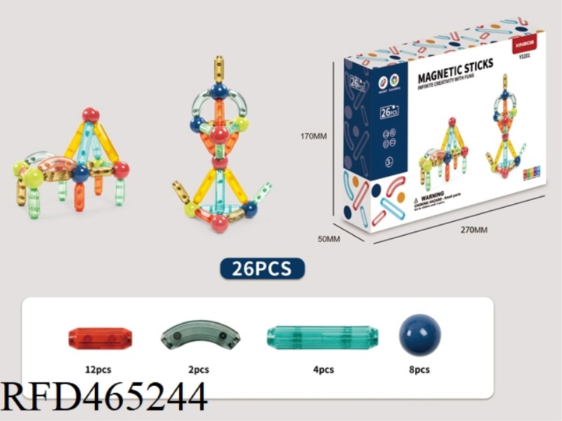 26PCS MINI MAGNETIC STICK