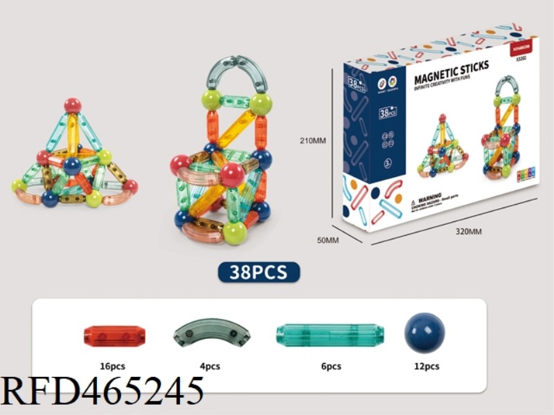 38PCS MINI MAGNETIC STICK