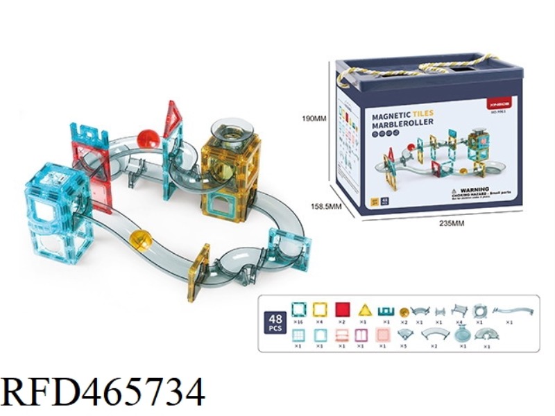 COLOR WINDOW MAGNETIC TRACK 48PCS