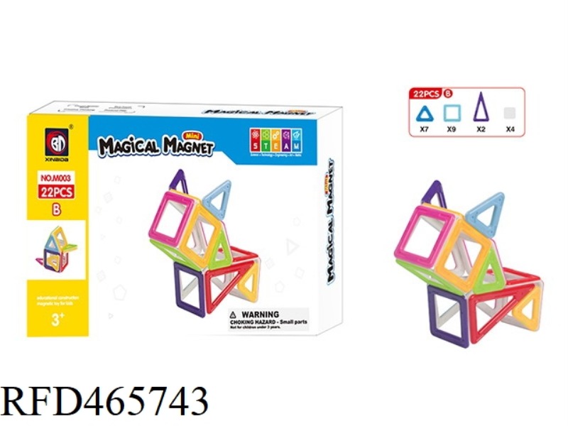MAGNETIC PCS BUILDING SERIES (MINI) 22 PCS