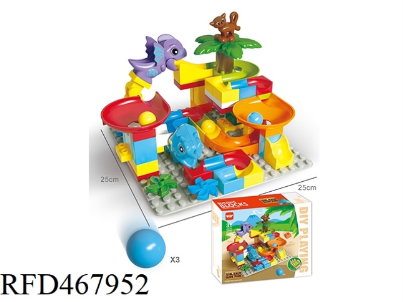 TRIANGLE DRAGON SLIDEWAY BUILDING BLOCKS (55PCS)