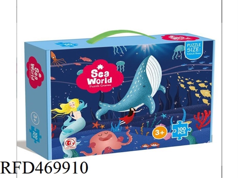 100 PIECES OF PAPER PUZZLE OF UNDERWATER WORLD