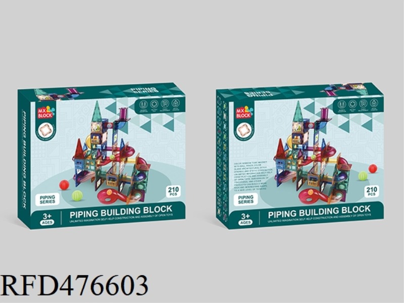 COLOR WINDOW PIPE MAGNETIC SHEET (210PCS)