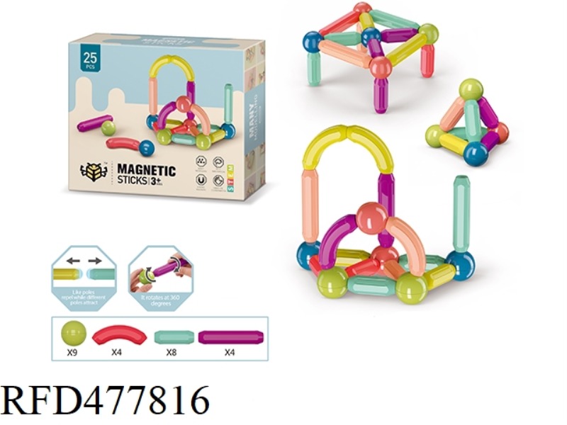 ASSEMBLED MAGNETIC BAR 25PCS