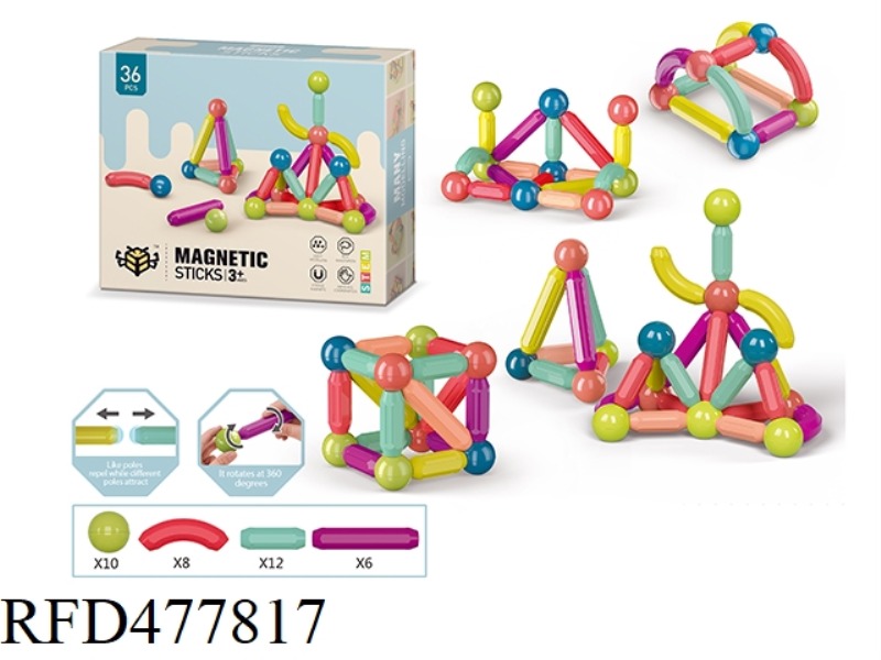 ASSEMBLED MAGNETIC BAR 36PCS