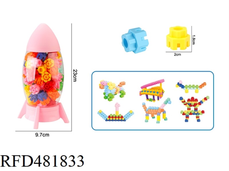 ABOUT 76 HEXAGONAL BUILDING BLOCKS