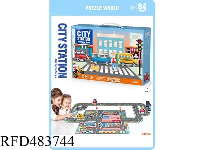 PUZZLE CITY TRACK STEREO SCENE (84PCS)
