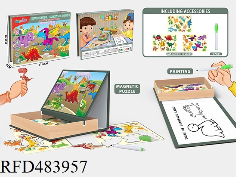 PUZZLE MAGNETIC PUZZLE (DINOSAUR PARADISE)