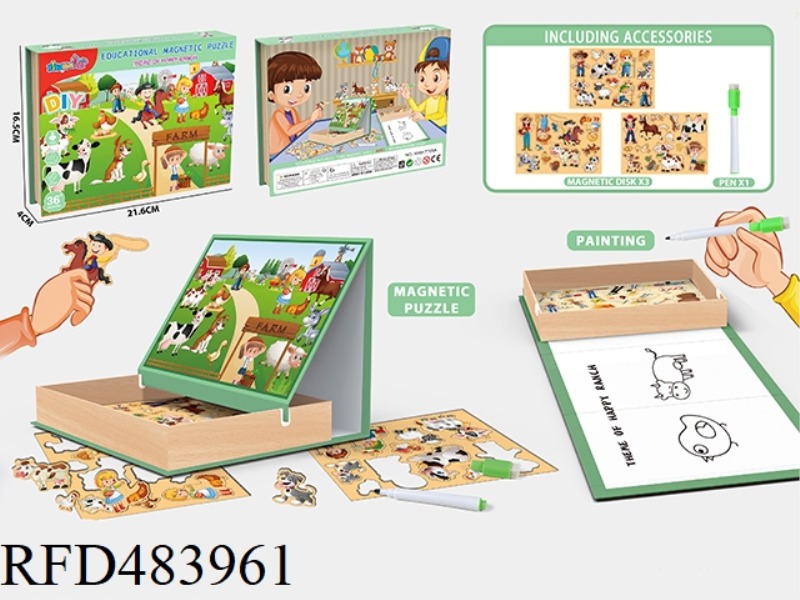 PUZZLE MAGNETIC PUZZLE (HAPPY RANCH)