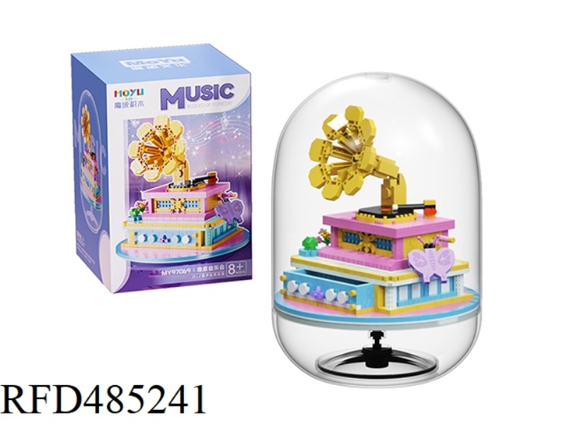 MICRO-BLOCK-PHONOGRAPH MUSIC BOX (1002PCS)