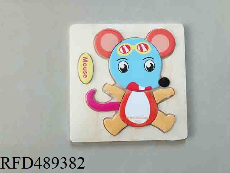 THREE-DIMENSIONAL CARTOON PUZZLE - MOUSE