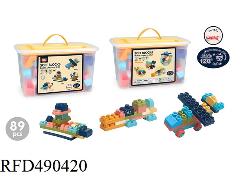 SOFT BUILDING BLOCKS (89PCS)