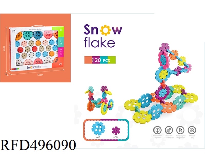 LARGE SIZE ASSEMBLED SNOWFLAKE BLOCKS 120PCS