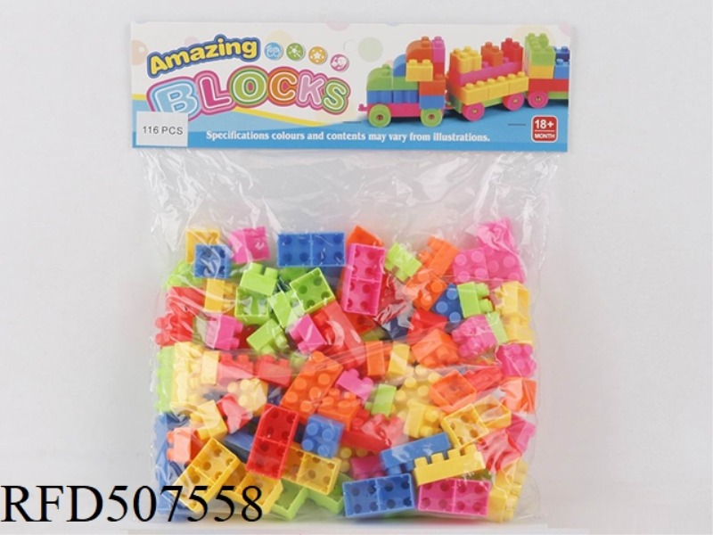 PUZZLE BUILDING BLOCKS (116PCS)