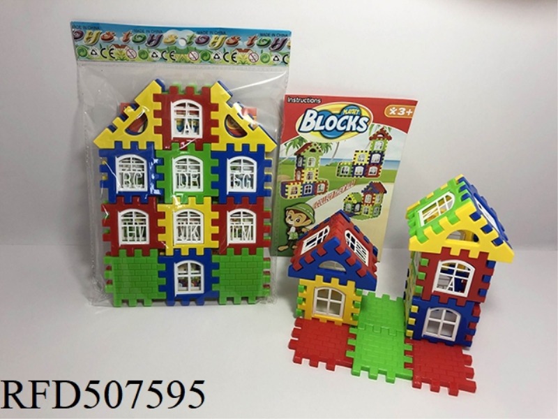 ASSEMBLE 24 PIECES OF BUILDING BLOCKS