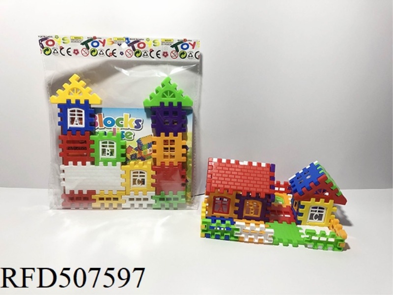 ASSEMBLE 28 PIECES OF BUILDING BLOCKS