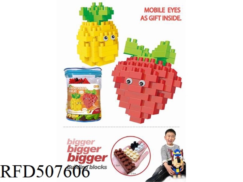 PINEAPPLE-STRAWBERRY LARGE-GRAIN BLOCK 155PCS