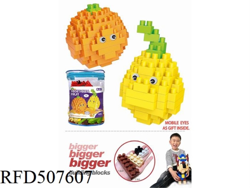 ORANGE PEAR LARGE GRAIN BLOCK 154PCS
