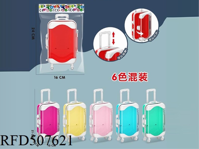 MINI TRANSPARENT SOLID COLOR PULL ROD CASE
